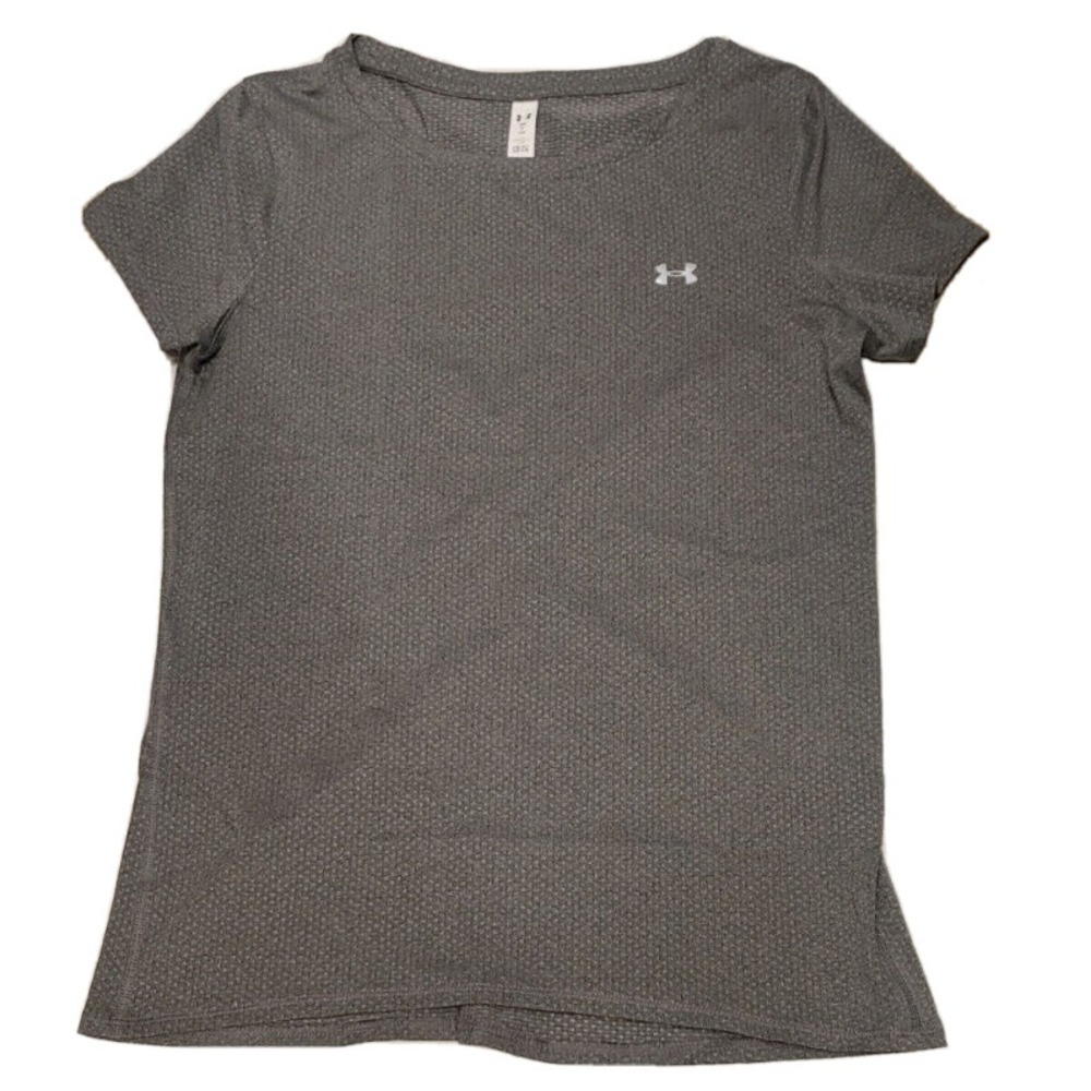 NWT Under Armour Womens Fitted‎ T Shirt Heatgear Grey Size XL